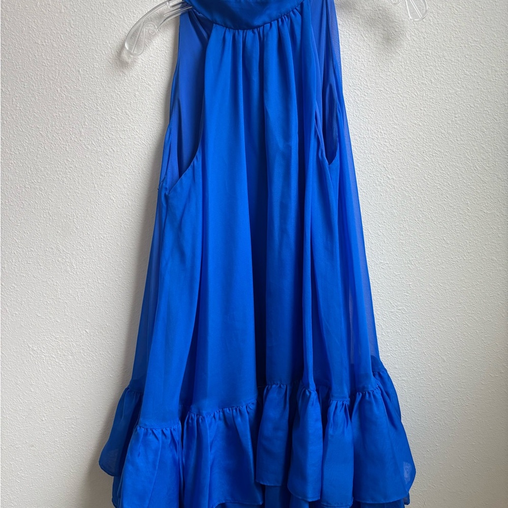 Alice + Olivia Cobalt Blue Sleeveless Dress